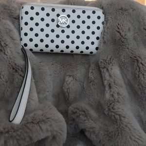MK Polka dot wallet wristlet